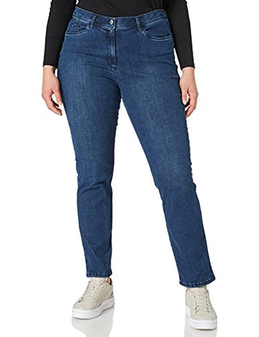 Raphaela by Brax Damen Style Laura 5-Pocket Magic Waist Ultra Dynamic Denim Super Slim Hose, Stoned,44 im Sale